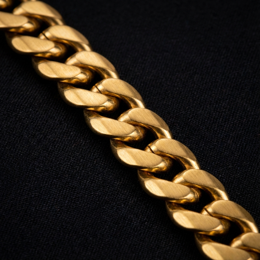 Détail chaîne dorée PVD